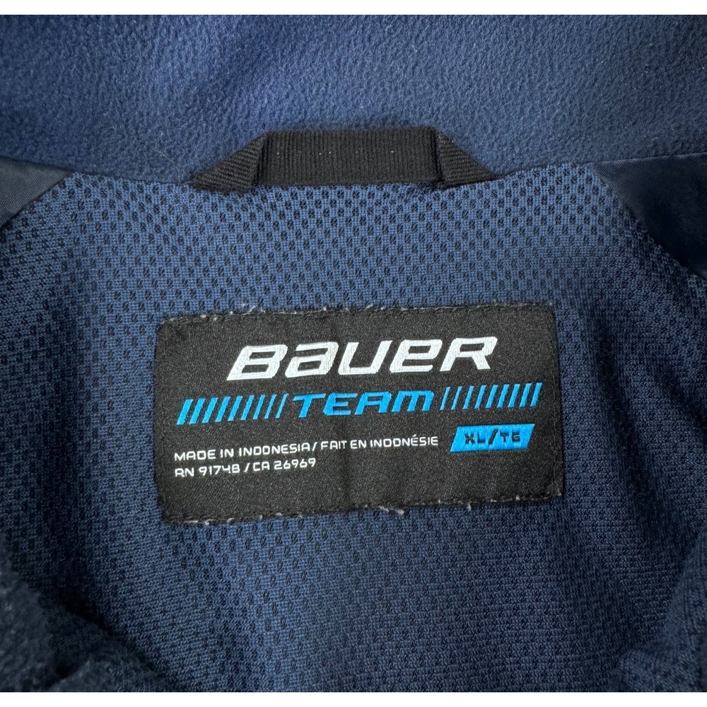 Bauer Team Chicago Blackhawks Indiana Fuel Embroidered Full Zip Jacket Mens XL - Picture 9 of 13